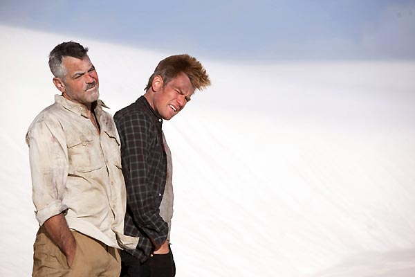 Männer, die auf Ziegen starren : Bild Ewan McGregor, George Clooney, Grant Heslov