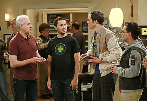 The Big Bang Theory : Bild Brent Spiner, Wil Wheaton, Jim Parsons, Johnny Galecki