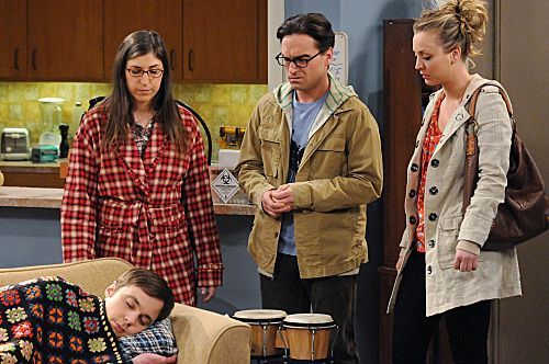 The Big Bang Theory : Bild Jim Parsons, Johnny Galecki, Mayim Bialik, Kaley Cuoco