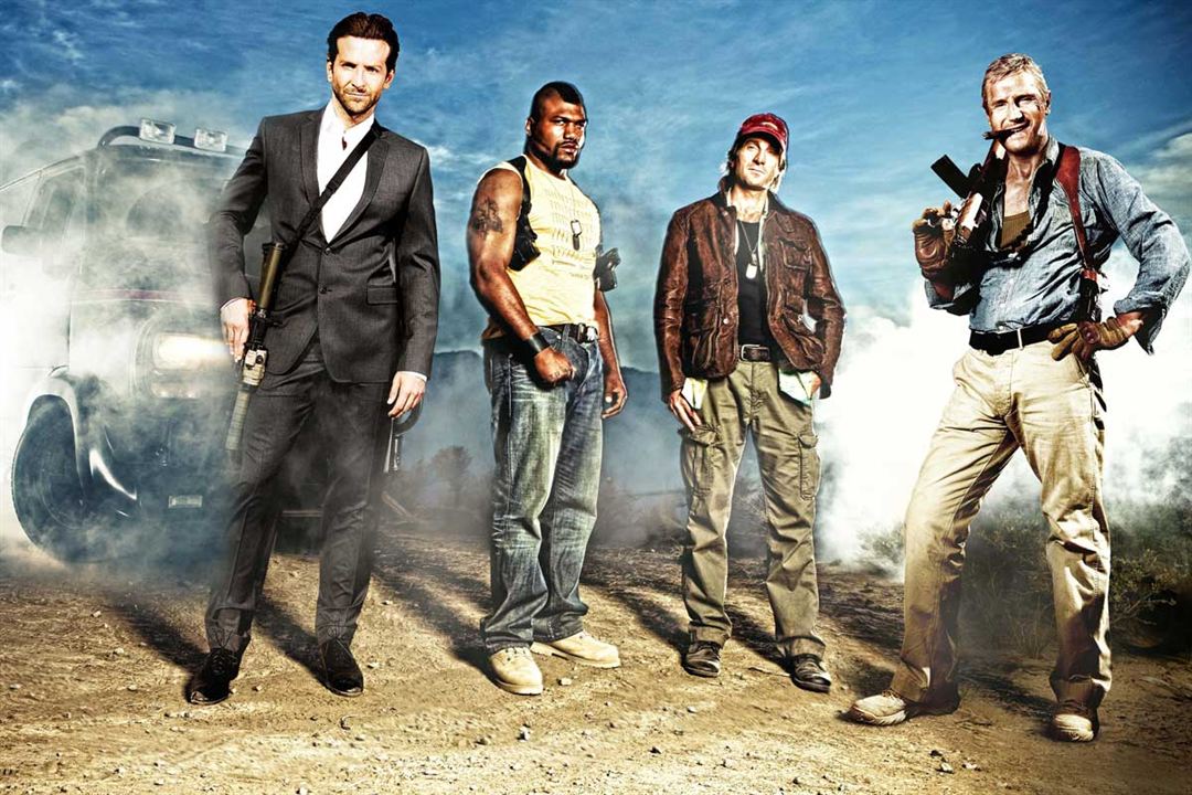 Das A-Team - Der Film : Bild Quinton Rampage Jackson, Sharlto Copley, Liam Neeson, Joe Carnahan, Bradley Cooper
