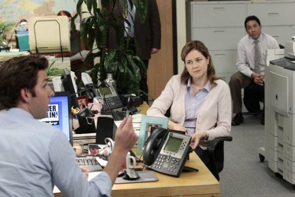 The Office (US) : Bild Jenna Fischer, John Krasinski, Oscar Núñez