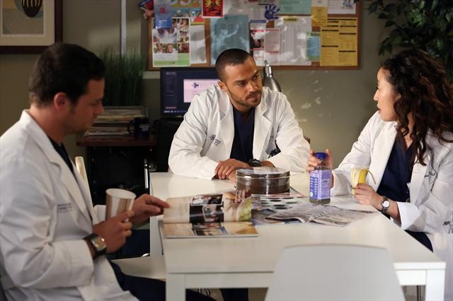 Grey's Anatomy - Die jungen Ärzte : Bild Jesse Williams, Sandra Oh, Justin Chambers (I)