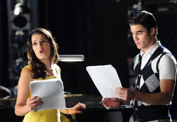 Glee : Bild Darren Criss, Lea Michele