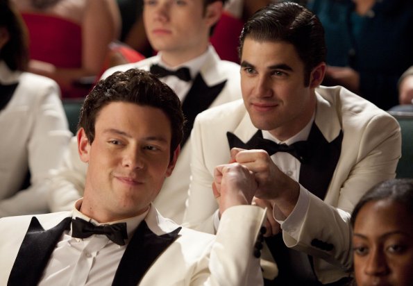 Glee : Bild Chris Colfer, Cory Monteith, Darren Criss