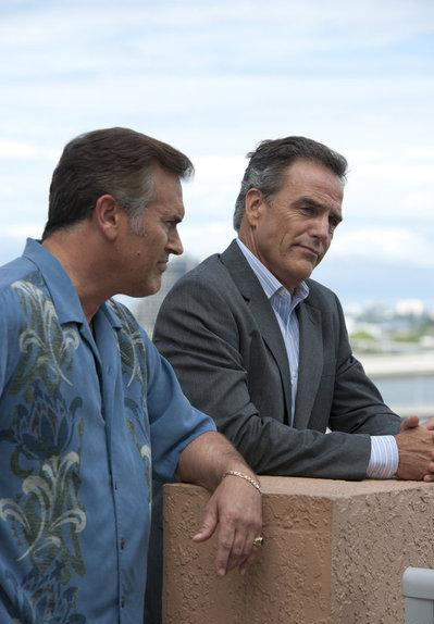 Burn Notice : Bild Bruce Campbell, Richard Burgi