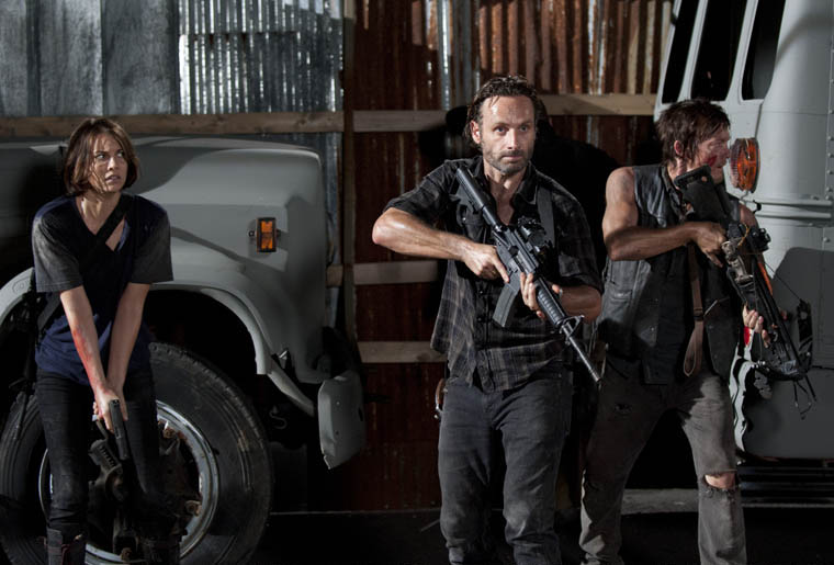 The Walking Dead : Bild Lauren Cohan, Norman Reedus, Andrew Lincoln