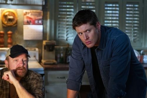 Supernatural : Bild Jim Beaver, Jensen Ackles