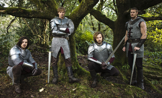 Merlin - Die neuen Abenteuer : Bild Rupert Young, Eoin Macken, Tom Hopper, Bradley James (II)