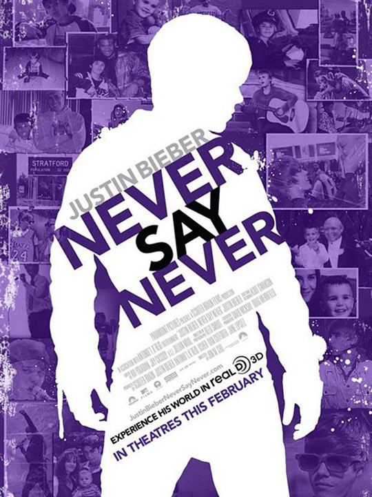 Justin Bieber 3D: Never Say Never : Kinoposter