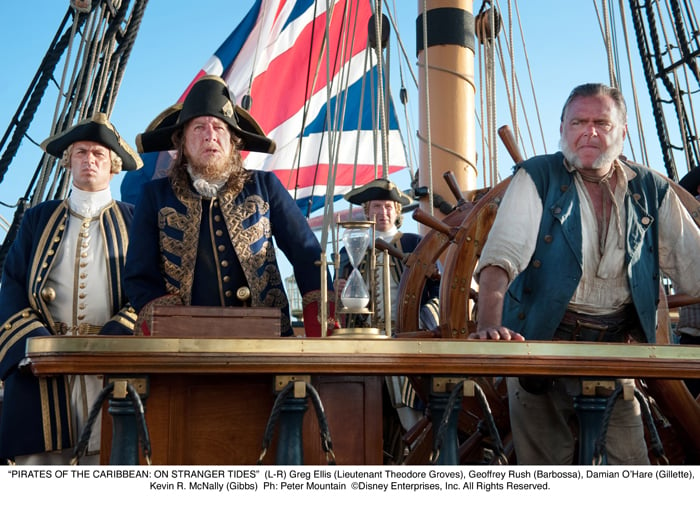 Pirates of the Caribbean: Fremde Gezeiten : Bild Geoffrey Rush, Kevin McNally, Jonny Rees