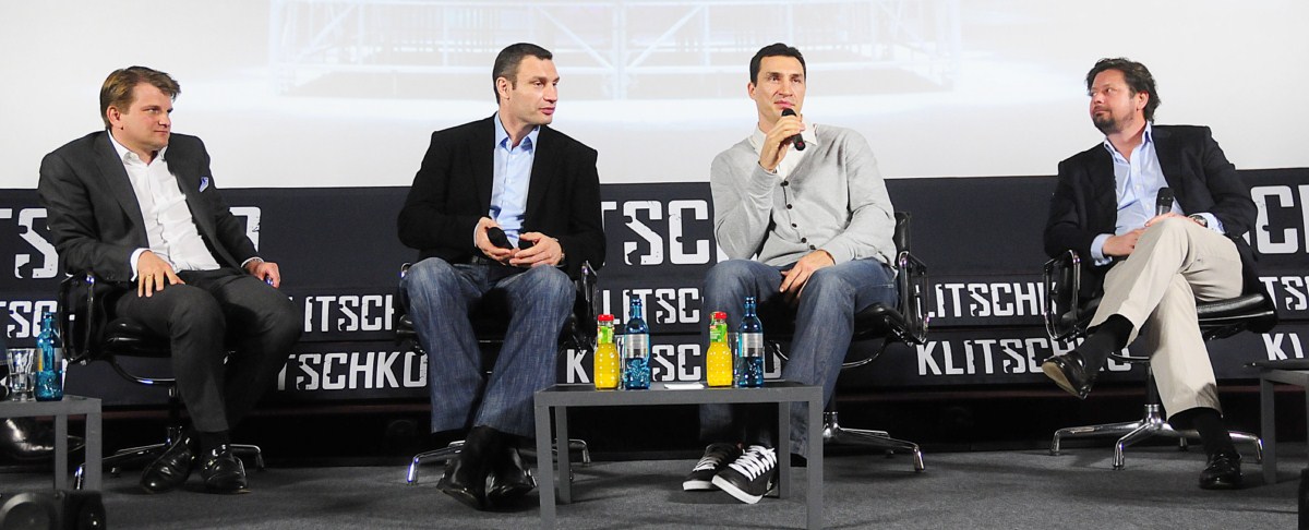 Klitschko : Bild Sebastian Dehnhardt, Wladimir Klitschko, Vitali Klitschko, Leopold Hoesch