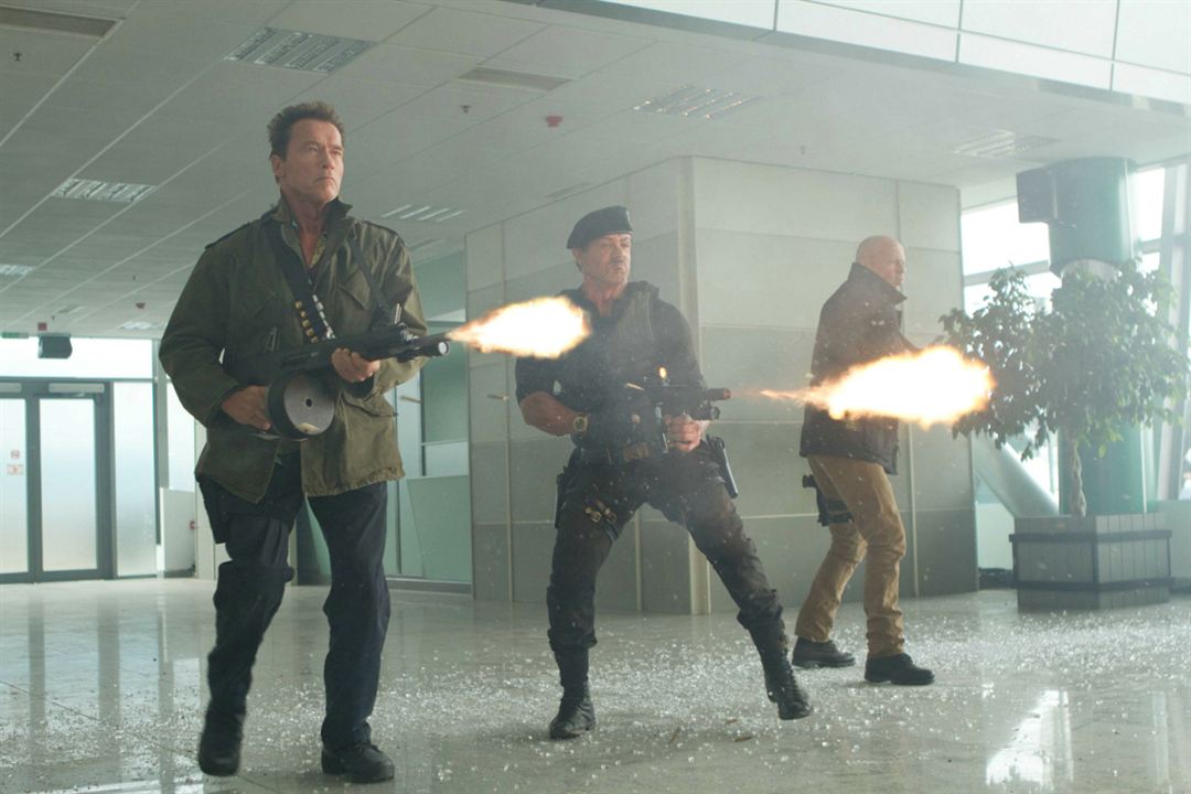 The Expendables 2 - Back for War : Bild Bruce Willis, Arnold Schwarzenegger, Sylvester Stallone