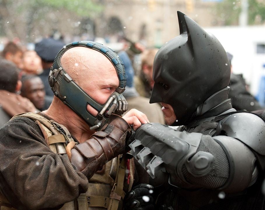 The Dark Knight Rises : Bild Tom Hardy, Christian Bale