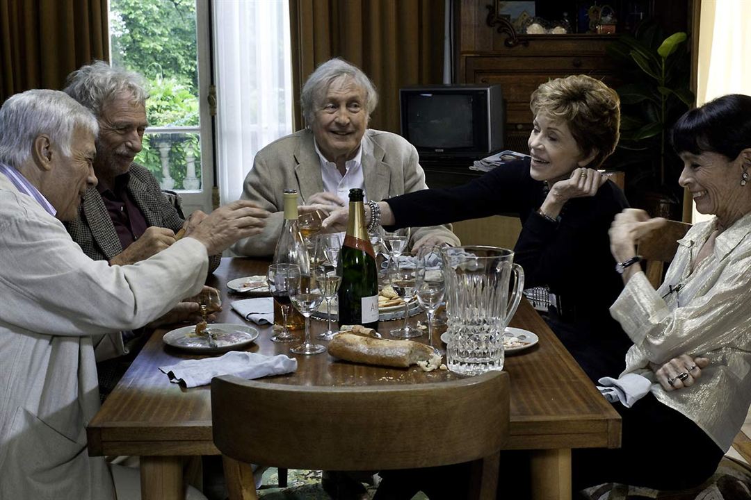 Und wenn wir alle zusammenziehen? : Bild Stéphane Robelin, Pierre Richard, Jane Fonda, Guy Bedos, Claude Rich, Geraldine Chaplin