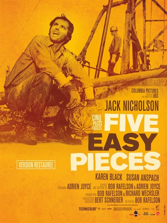 Five Easy Pieces - Ein Mann sucht sich selbst : Kinoposter
