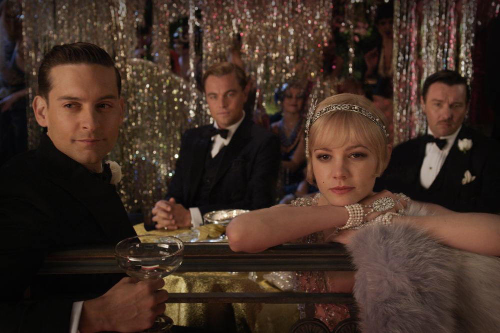 Der große Gatsby : Bild Tobey Maguire, Leonardo DiCaprio, Carey Mulligan