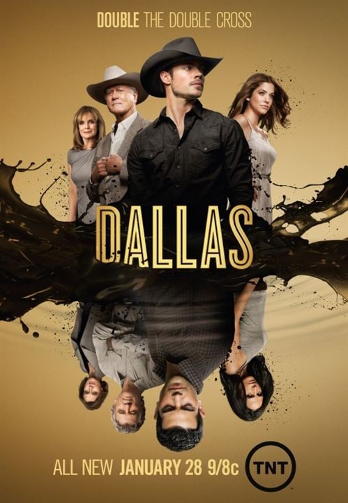 Kinoposter Larry Hagman, Julie Gonzalo, Linda Gray, Josh Henderson