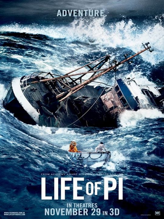 Life of Pi: Schiffbruch mit Tiger : Kinoposter