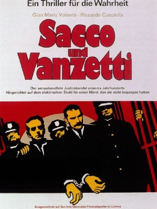 Sacco und Vanzetti : Kinoposter