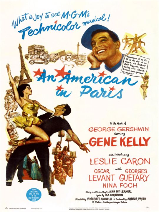 Ein Amerikaner in Paris : Kinoposter