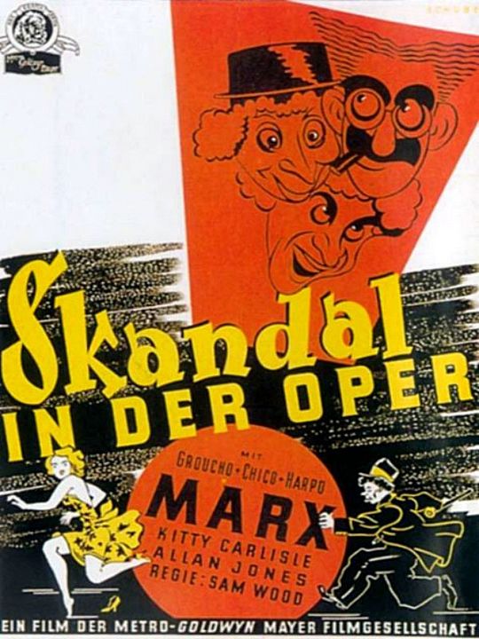 Die Marx Brothers in der Oper : Kinoposter