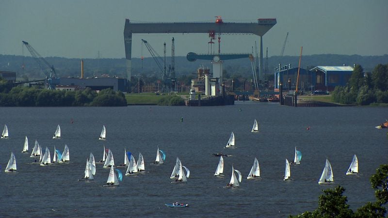 Die Elbe von oben : Bild