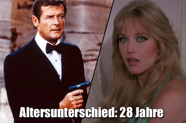 Roger Moore und Tanya Roberts in „James Bond 007 - Im Angesicht des Todes“