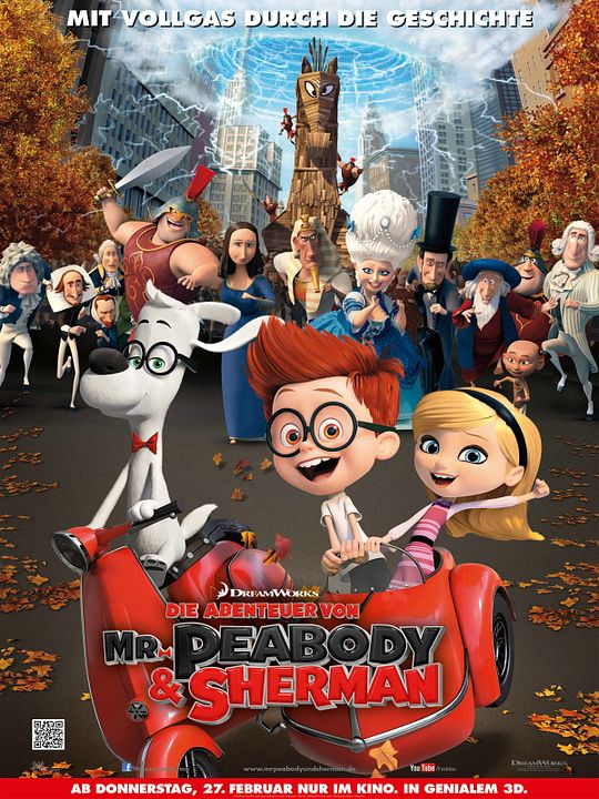 Die Abenteuer von Mr. Peabody & Sherman : Kinoposter