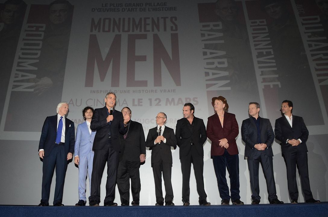 Monuments Men - Ungewöhnliche Helden : Vignette (magazine) Matt Damon, Bob Balaban, Bill Murray, George Clooney, John Goodman, Jean Dujardin
