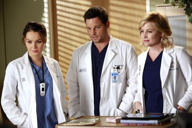 Grey's Anatomy - Die jungen Ärzte : Bild Jessica Capshaw, Justin Chambers (I), Camilla Luddington