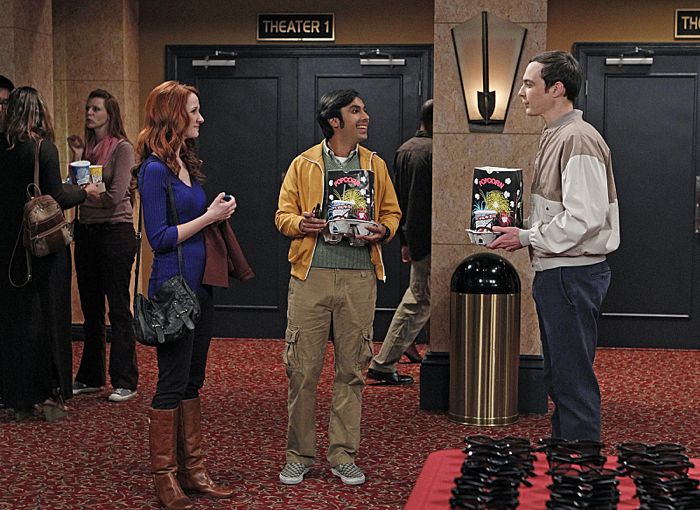 The Big Bang Theory : Bild Laura Spencer, Jim Parsons, Kunal Nayyar