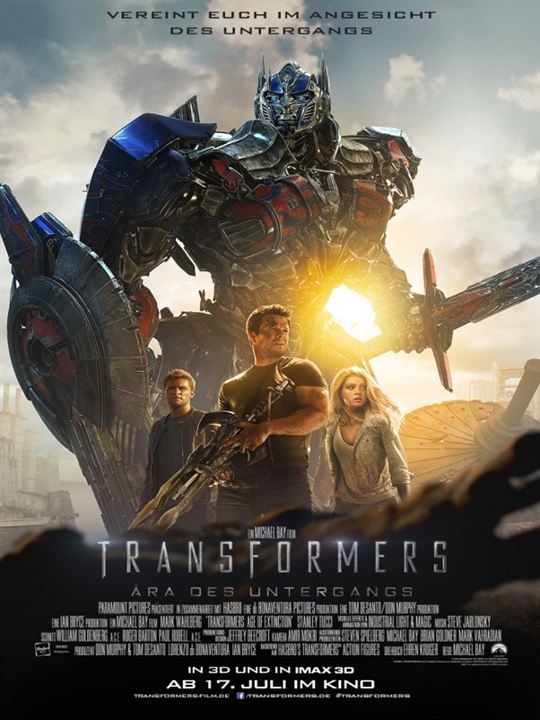 Transformers 4: Ära des Untergangs : Kinoposter