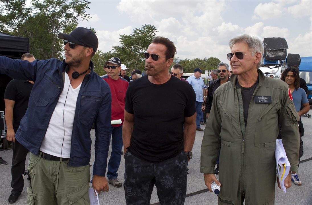 The Expendables 3 : Bild Arnold Schwarzenegger, Patrick Hughes (II), Harrison Ford