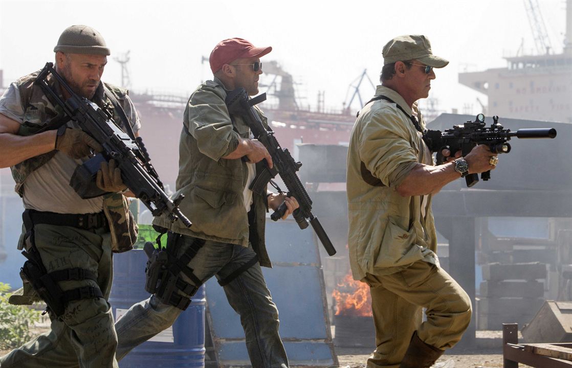 The Expendables 3 : Bild Randy Couture, Jason Statham, Sylvester Stallone