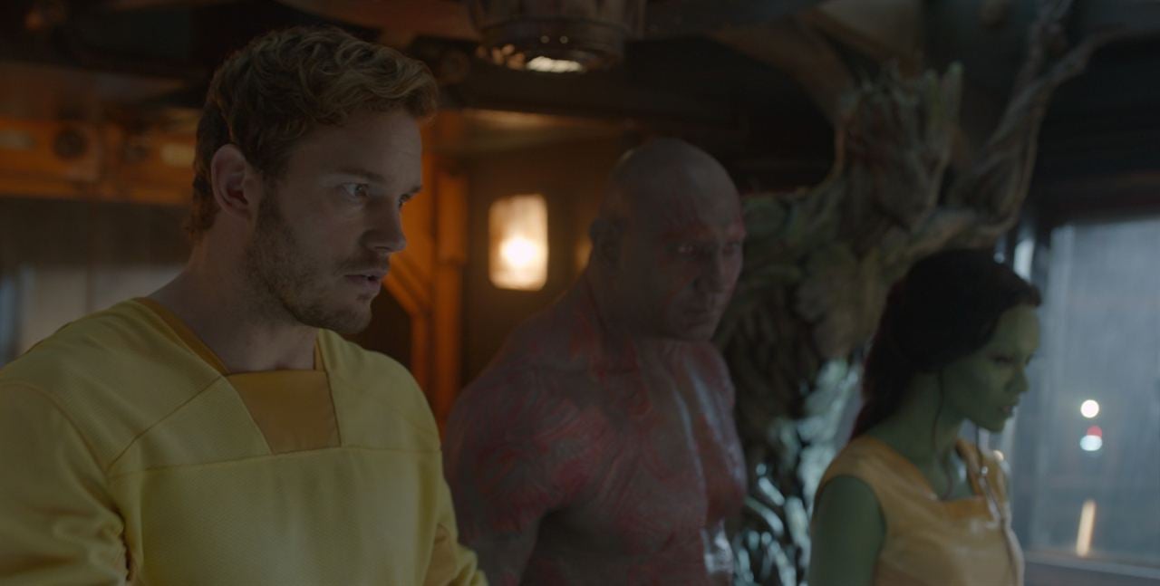 Guardians Of The Galaxy : Bild Dave Bautista, Chris Pratt, Zoe Saldana