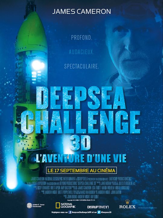 James Cameron's Deepsea Challenge 3D : Kinoposter