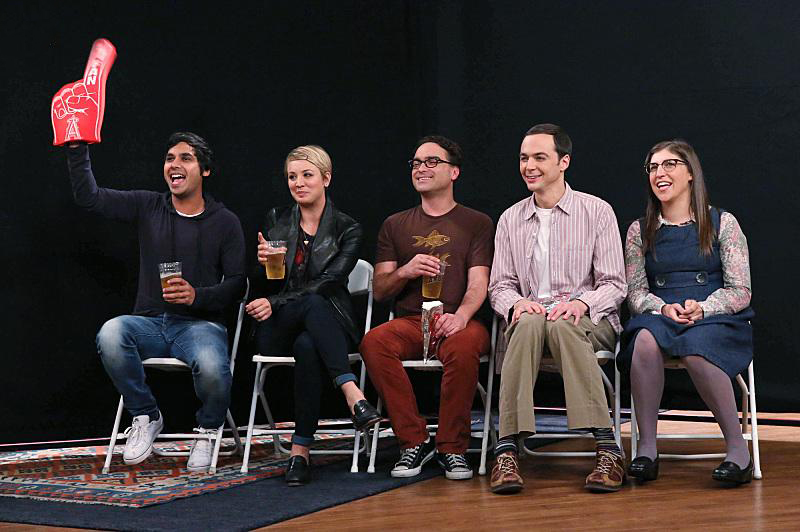 The Big Bang Theory : Bild Jim Parsons, Kunal Nayyar, Johnny Galecki, Mayim Bialik, Kaley Cuoco