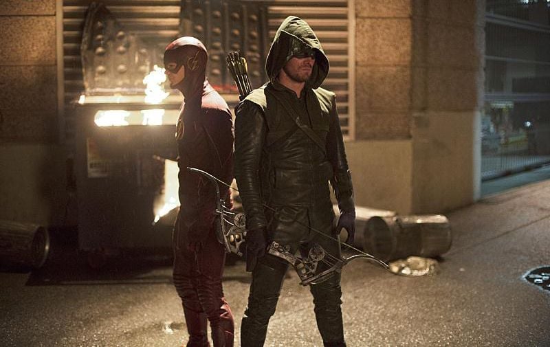 The Flash : Bild Stephen Amell, Grant Gustin