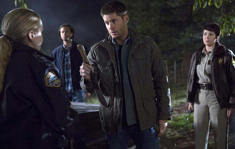 Supernatural : Bild Jensen Ackles, Kim Rhodes, Jared Padalecki