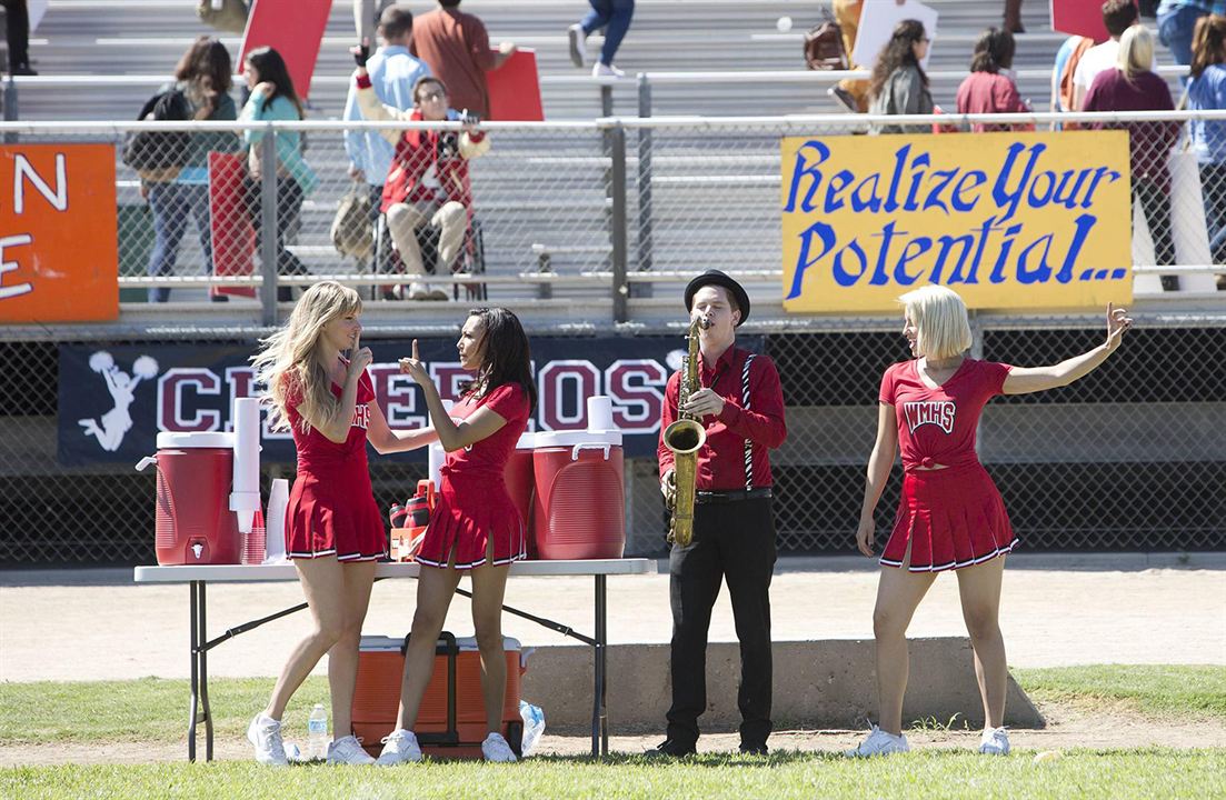 Glee : Bild Dianna Agron, Heather Morris, Naya Rivera