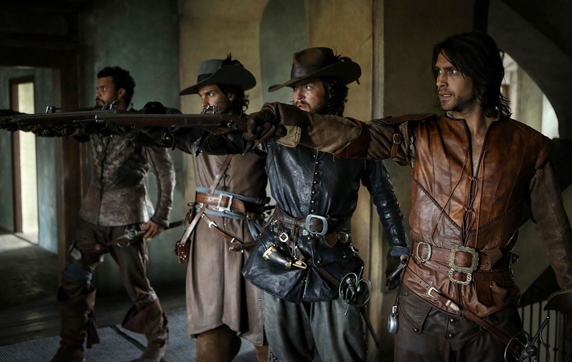 Die Musketiere : Bild Howard Charles, Luke Pasqualino, Tom Burke, Santiago Cabrera