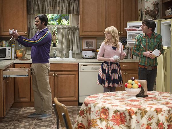 The Big Bang Theory : Bild Melissa Rauch, Kunal Nayyar, Simon Helberg