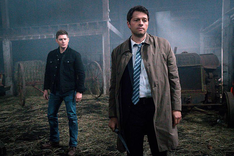 Supernatural : Bild Misha Collins, Jensen Ackles