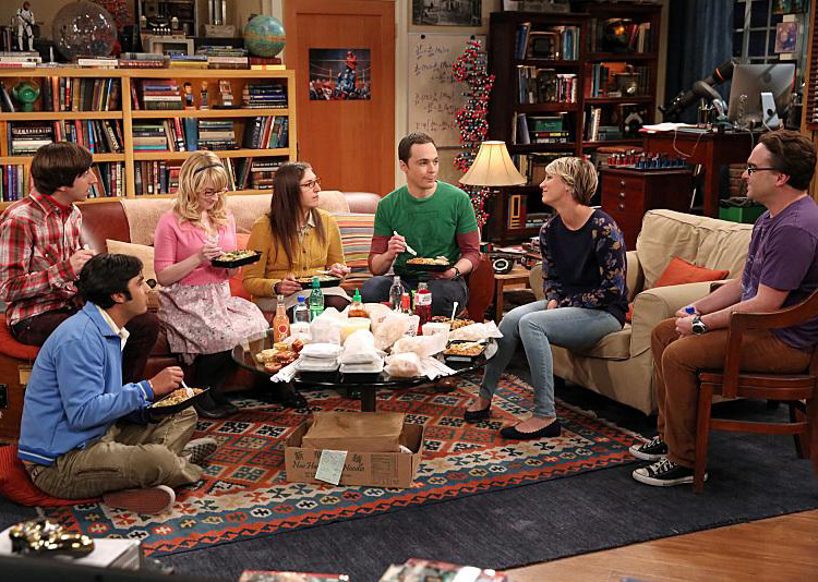 The Big Bang Theory : Bild Jim Parsons, Kunal Nayyar, Kaley Cuoco, Melissa Rauch, Simon Helberg, Johnny Galecki, Mayim Bialik