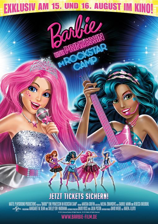 Barbie - Eine Prinzessin im Rockstar Camp : Kinoposter