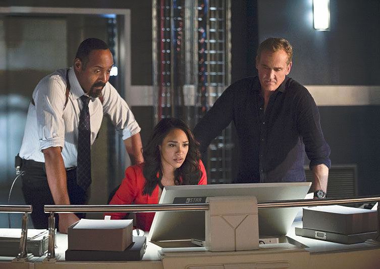 The Flash : Bild John Wesley Shipp, Jesse L. Martin, Candice Patton