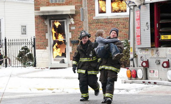 Chicago Fire : Bild David Eigenberg, Christian Stolte