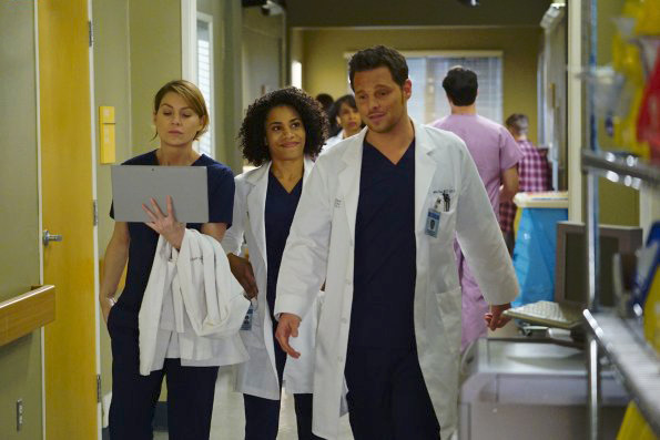 Grey's Anatomy - Die jungen Ärzte : Bild Ellen Pompeo, Kelly McCreary, Justin Chambers (I)