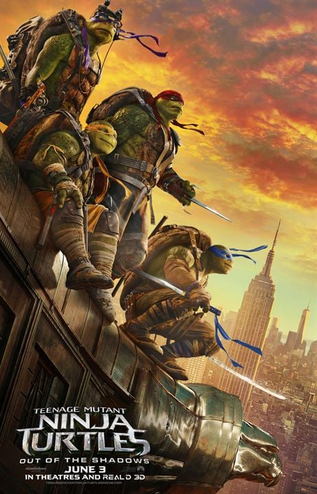 Teenage Mutant Ninja Turtles 2: Out Of The Shadows : Kinoposter