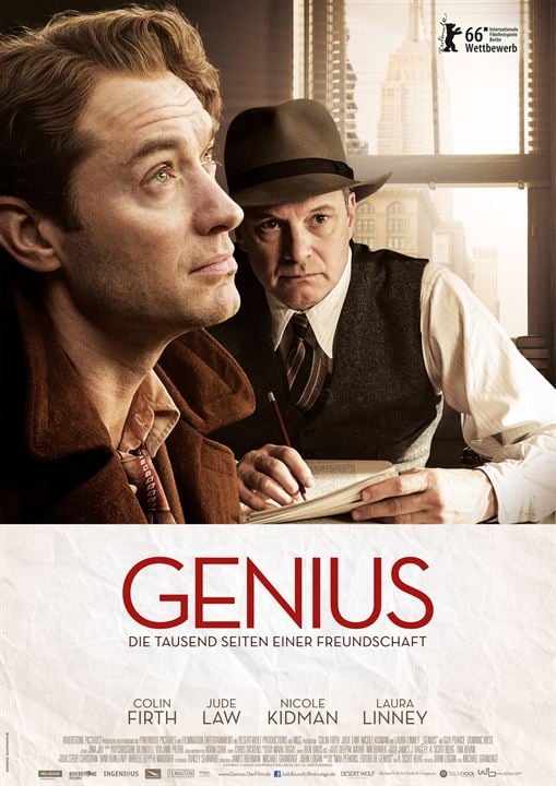 Genius - Die tausend Seiten einer Freundschaft : Kinoposter